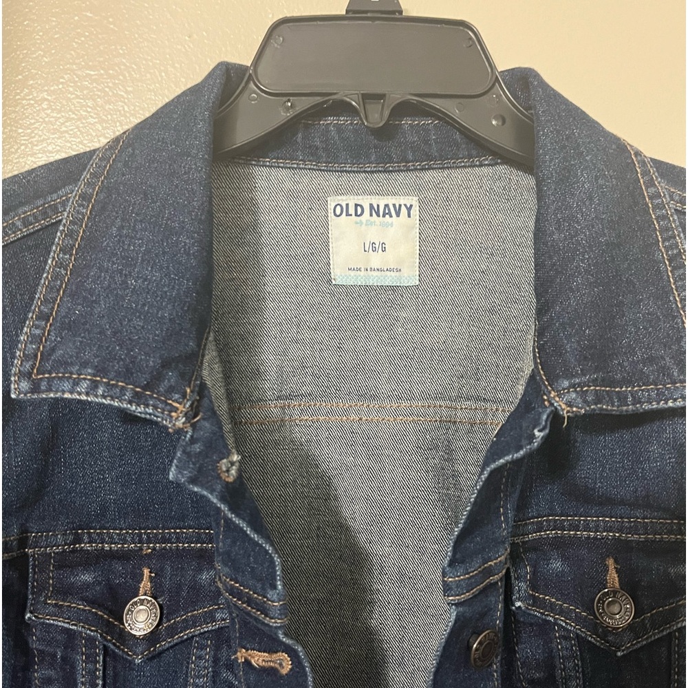 Old Navy | Dark Blue Denim Jacket - Picture 2 of 7